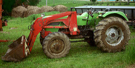 photo of the tractor