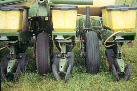 photo of tires on planter