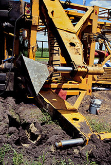 Photo 3: fill dirt at foundation