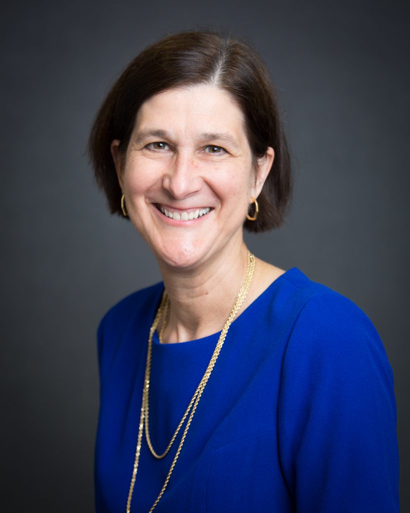 A portrait of University of Iowa College of Public Health Dean Edith Parker.