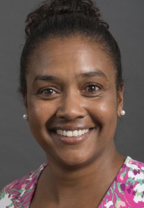 A portrait of Prof. Miesha Marzell of the Department of Community and Behavioral Health in the College of Public Health at the University of Iowa.