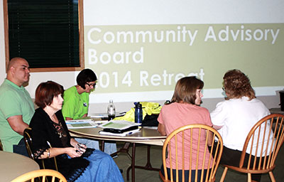 Members of the Prevention Research Center convene at a planning retreat.