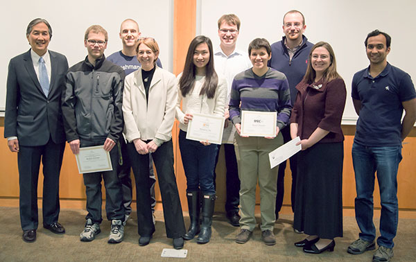 group photo of poster award winners