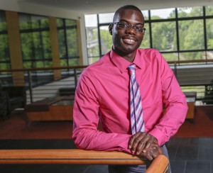 University of Iowa master of public health graduate in the epidemiology department at the College of Public Health Al Brown during a department luncheon Friday, May 15, 2015. (Jim Slosiarek/The Gazette) (Republished with permission © 2015 Iowa SourceMedia Group, Cedar Rapids, Iowa)