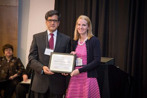 Katherine Read  receives the HMP Milford E. Barnes Award