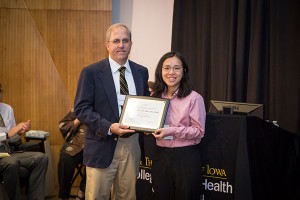 Sophia Chiu receives the OEH Milford E. Barnes Award