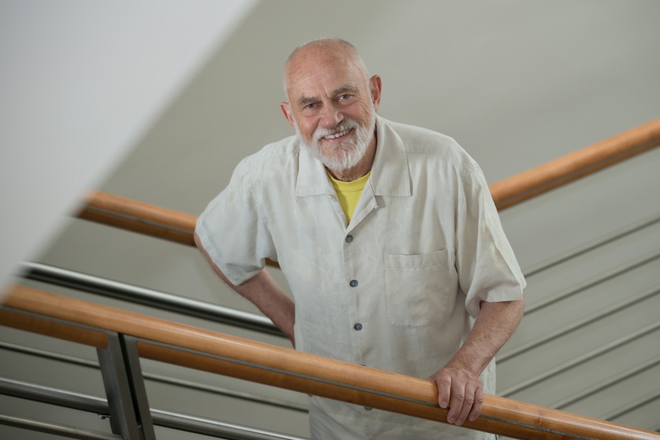 A portrait of David Osterberg, professor of Occupational and Environmental Health at the University of Iowa College of Public Health.