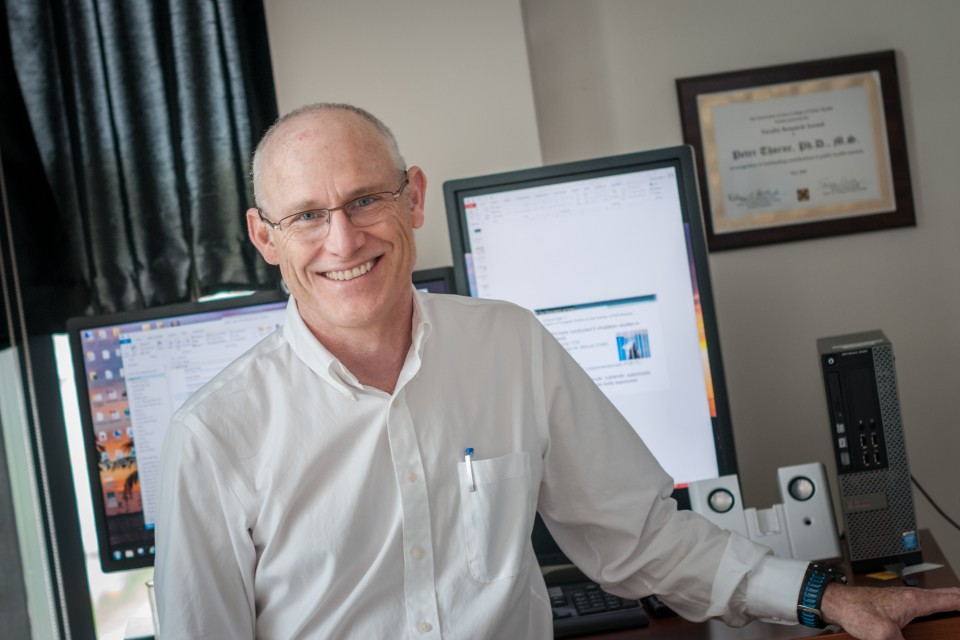 A portrait of Peter Thorne, professor and head of the Department of Occupational and Environmental Health at the University of Iowa College of Public Health.