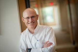 A portrait of Peter Thorne, professor and head of the Department of Occupational and Environmental Health at the University of Iowa College of Public Health.