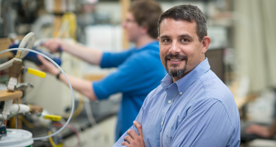 A portrait of Tom Peters, professor of Occupational and Environmental Health at the University of Iowa College of Public Health.