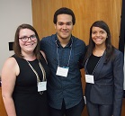 A portrait of Alejandra Marie DeJesús-Soto, Kevin Quiñones-Ortiz and Stephanie Worobey of the 2015 Iowa Summer Institute in Biostatistics.