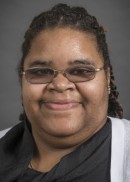 A portrait of Geneva Wilson of the Department of Epidemiology Health in the College of Public Health at the University of Iowa.