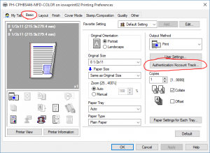 printer preferences