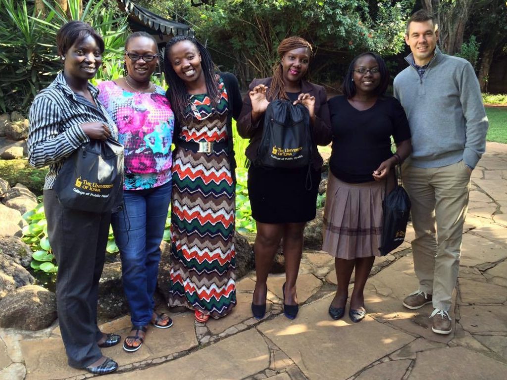 group photo of research team including co-investigators Nema Aluku and Will Story 