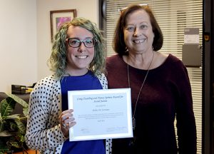 Isabella De Soriano with Dr. Nancy Sprince