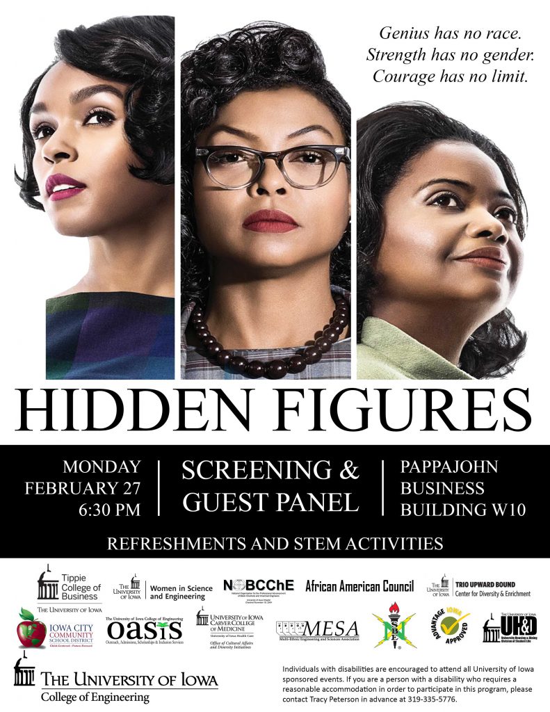 poster for Hidden Figures film