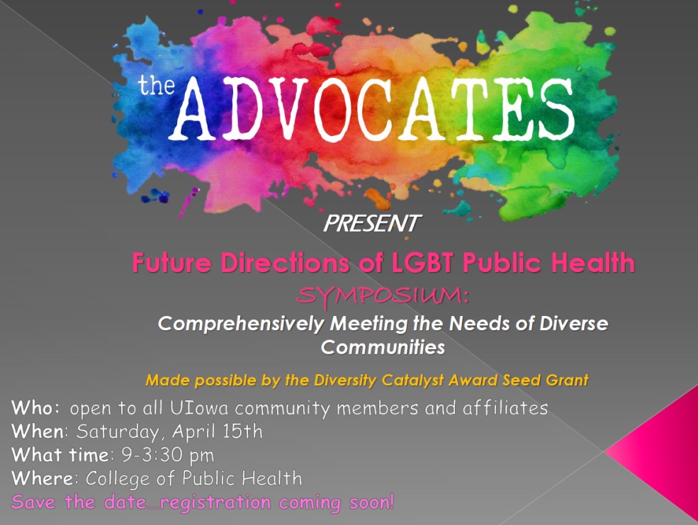 LGBT public health symposium is April 15