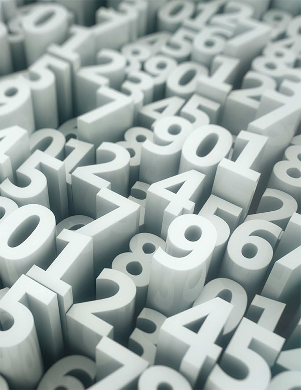 images of sculpted numbers