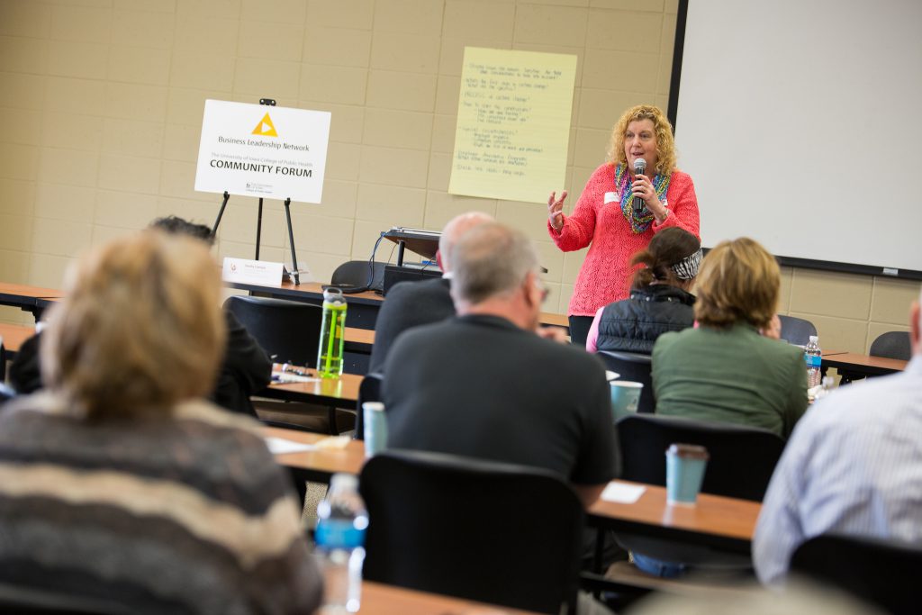 Business Leadership Network community forum in Ottumwa, April 2017.