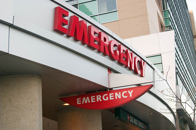 Emergency Signs at Hospital