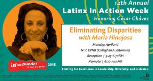 poster for Maria Hinojosa talk