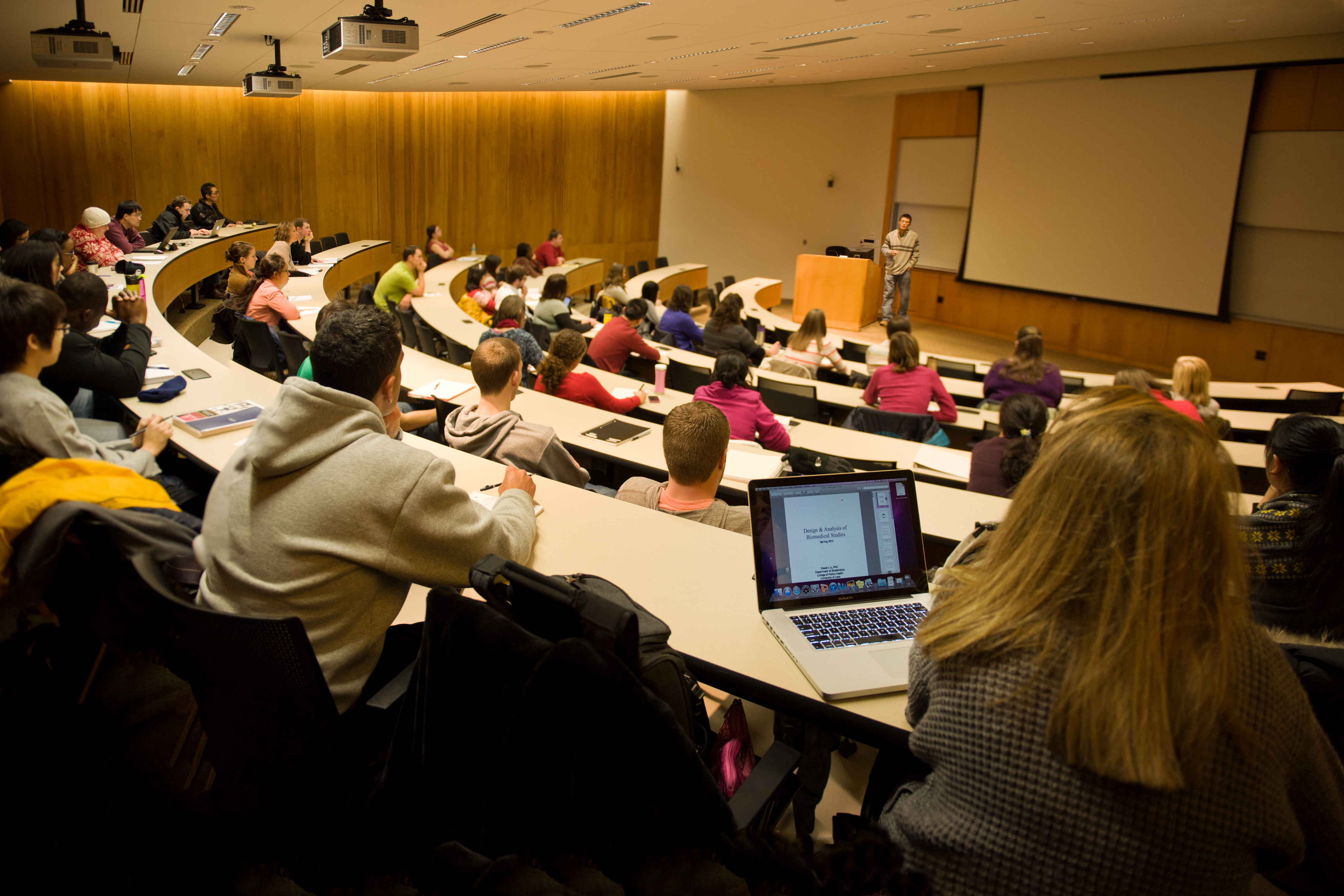 Ellig Classroom at the University of Iowa College of Public Helath