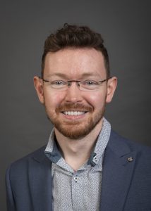 A portrait of Michael O'Rorke of the Department of Epidemiology at the University of Iowa College of Public Health.