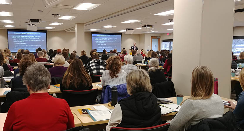 a roomful of participants at the 2018 Diabetes Summit 