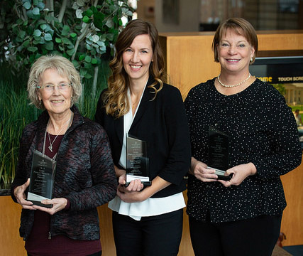 photo of Arlinda McKeen, Kara Vogelson, and Patricia Quinlisk