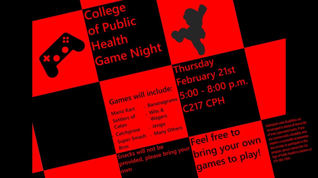 CPH game night is Feb. 21