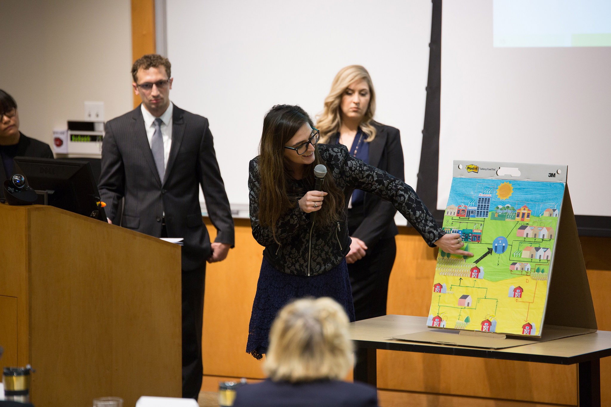 A student team presents at the 2018 Global Public Health Case Competition