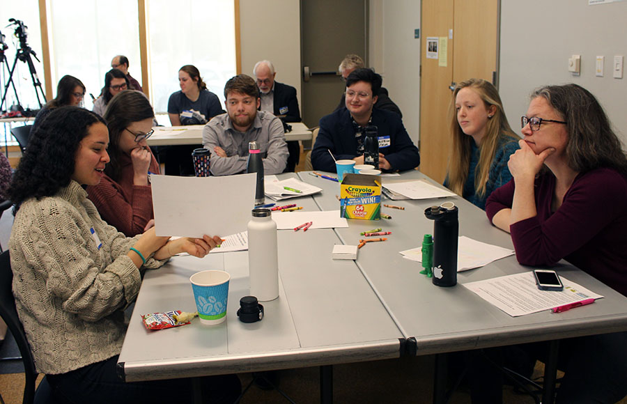 a group of participants at the Enviromental Journalism 