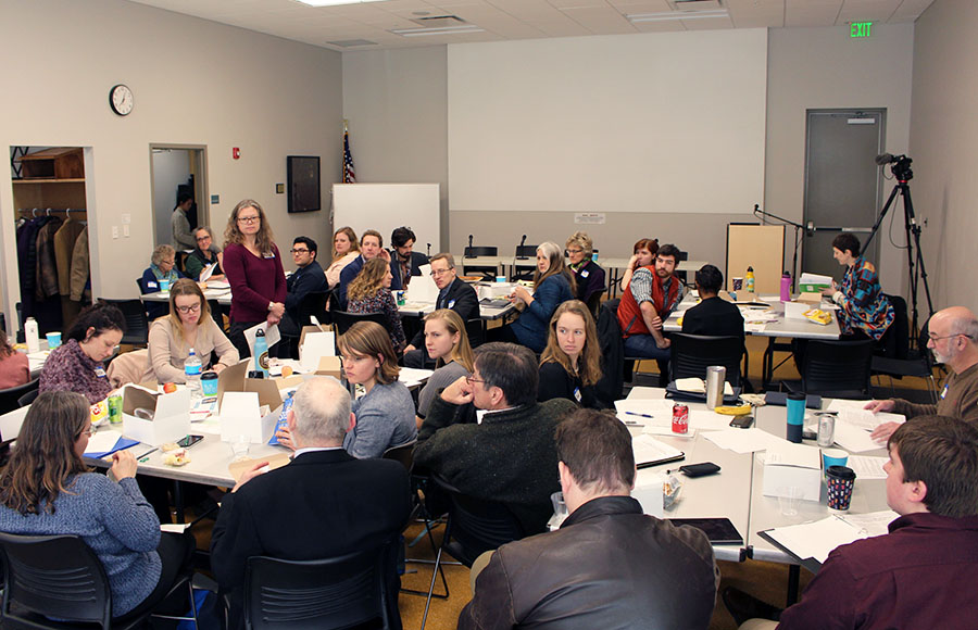 a full room photo of the Environmental Journalism summit 2019