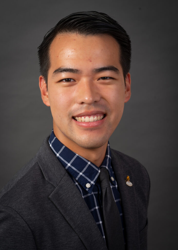 A portrait of Austin Wu of the Master of Public Health program at the University of Iowa College of Public Health.