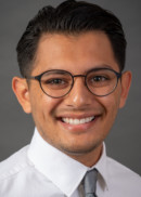 A portrait of Joshua Perez of the Department of Epidemiology at the University of Iowa College of Public Health.