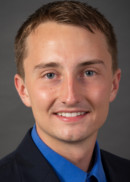 A portrait of Victor Soupene of the Department of Occupational and Environmental Health at the University of Iowa College of Public Health.