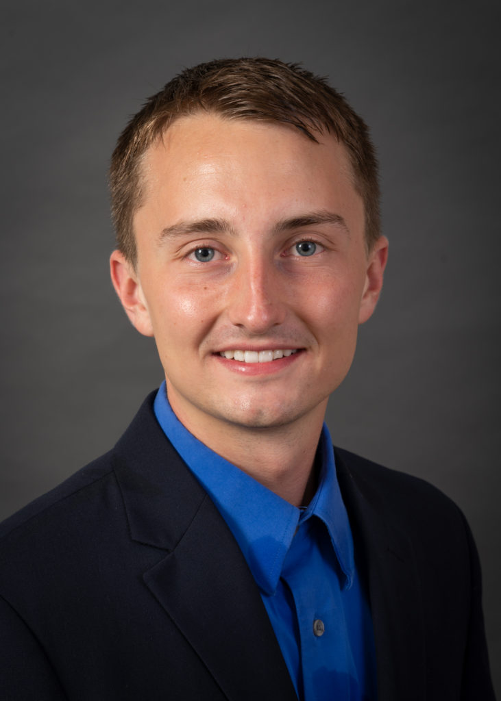 A portrait of Victor Soupene of the Department of Occupational and Environmental Health at the University of Iowa College of Public Health.