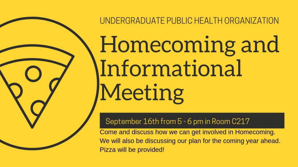 UPHO Sept. 16 meeting to discuss homecoming plans