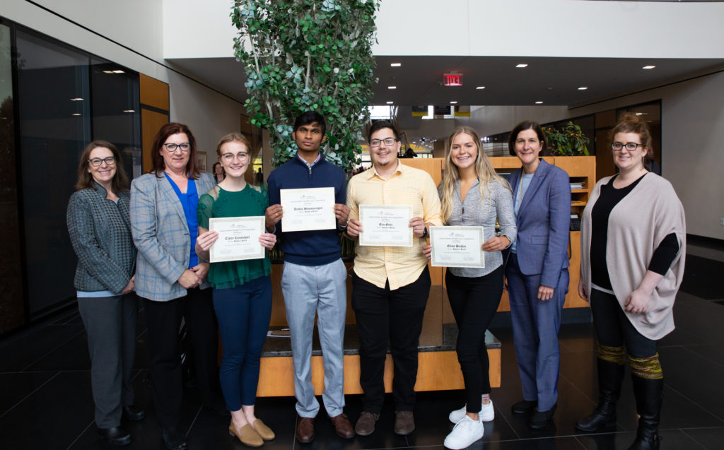 Group photo of first place fall 2019 Global Public Health Case Competition