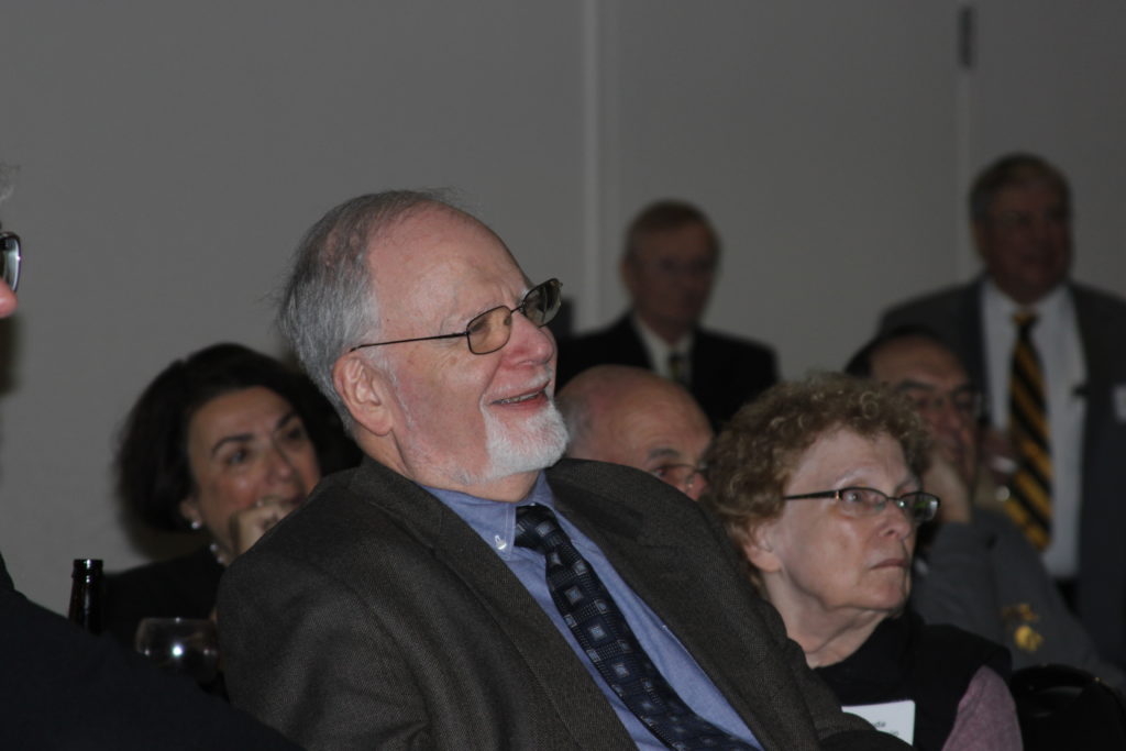 Portrait of Robert Wallace at his retirement event.