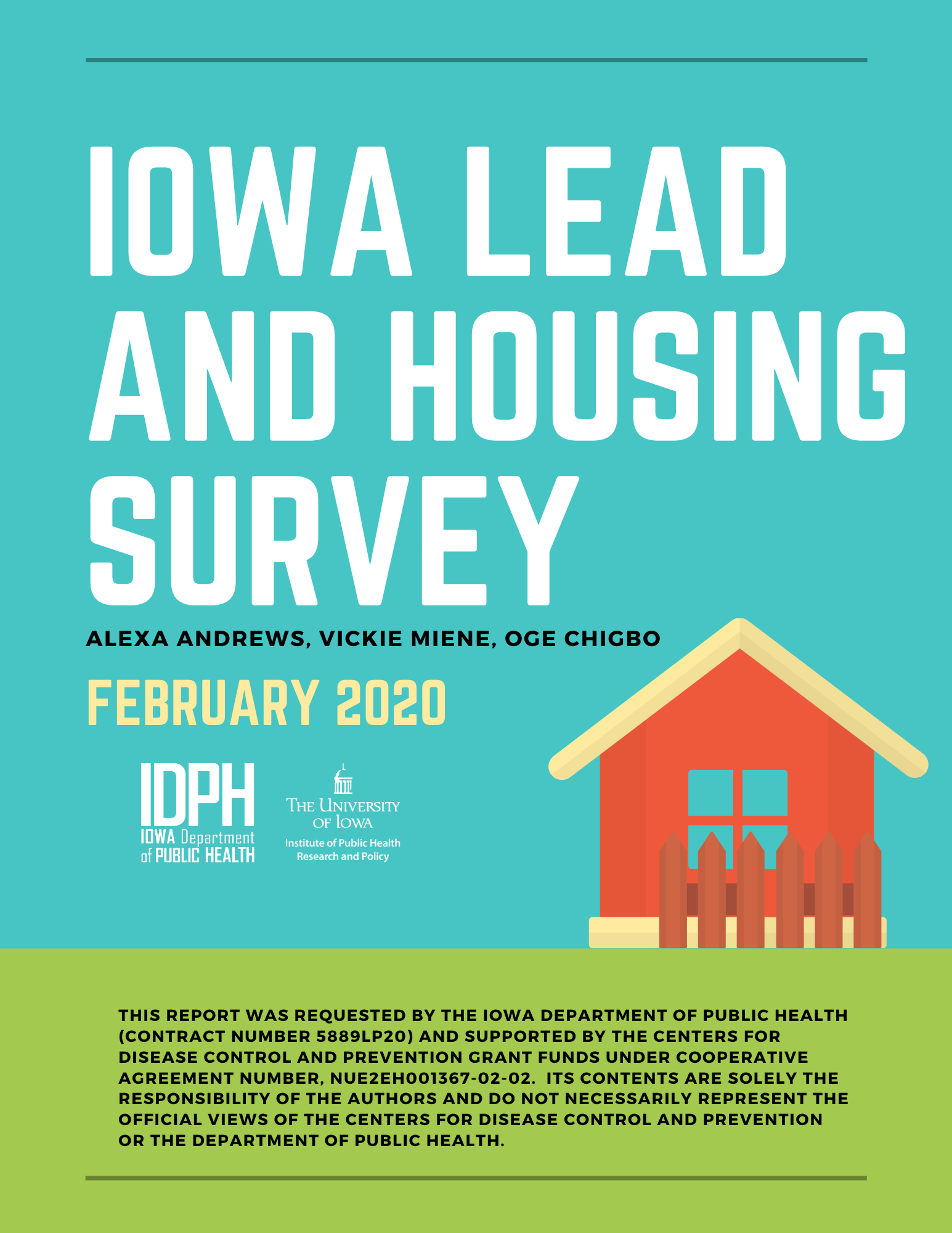 Iowa Lead and Housing Survey cover
