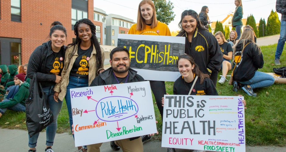 Public Health students at the homecoming parade