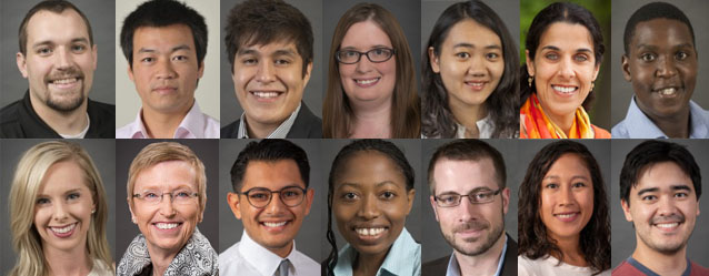 Collage of portraits of Epidemiology faculty, staff, and students.