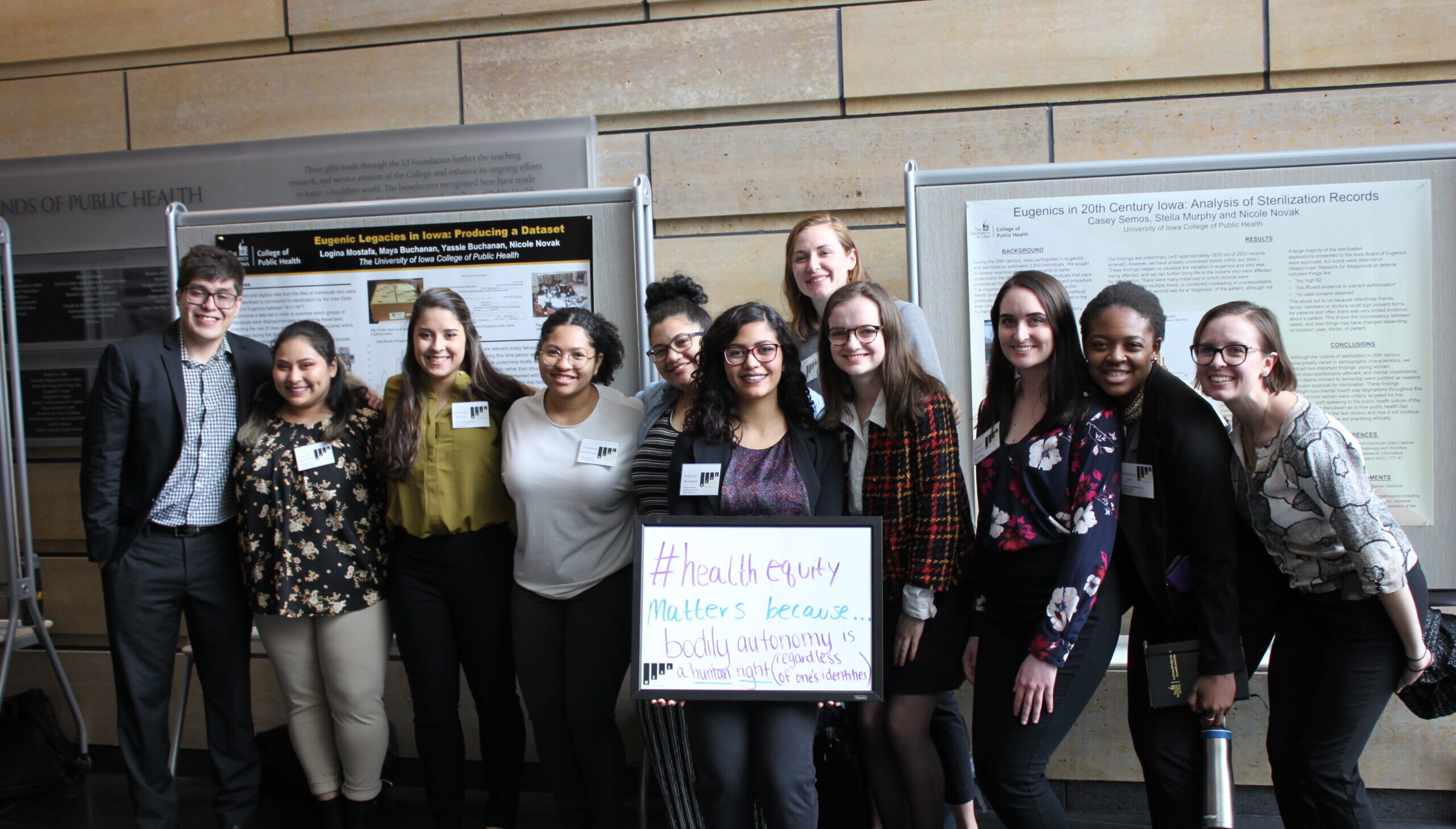 Students pose at the Science of Health Equity Summit