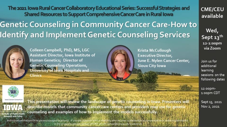 Counseling in Community Cancer Care How to Identify and