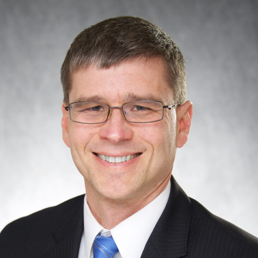 Portrait of Scot Reisinger, director of student services at the University of Iowa College of Public Health