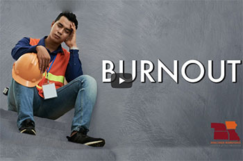 Screenshot from Burnout video by the Healthier Workforce Center.