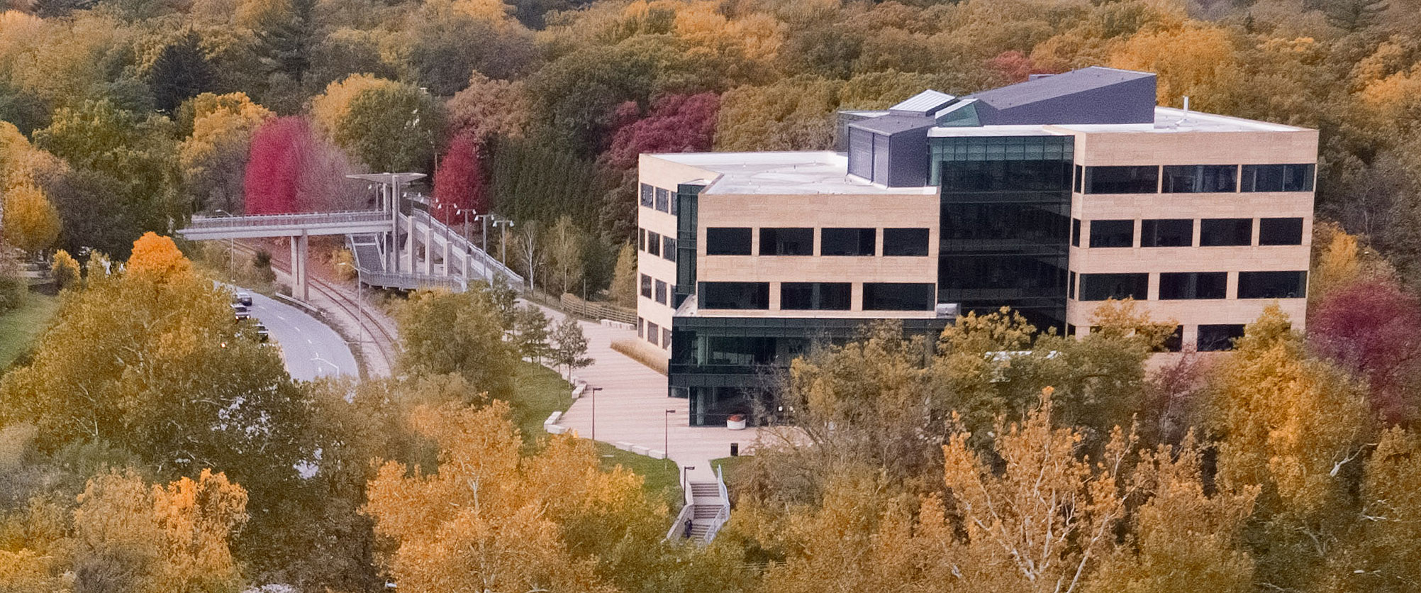 College of Public Health Building in the Fall