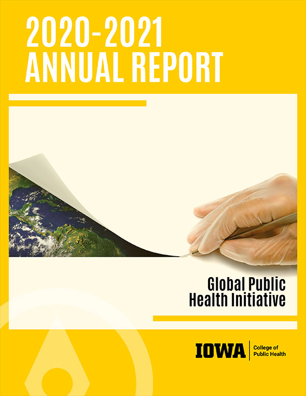 Cover image of 2020-2021 Annual Report of the Global Public Health Initiative.