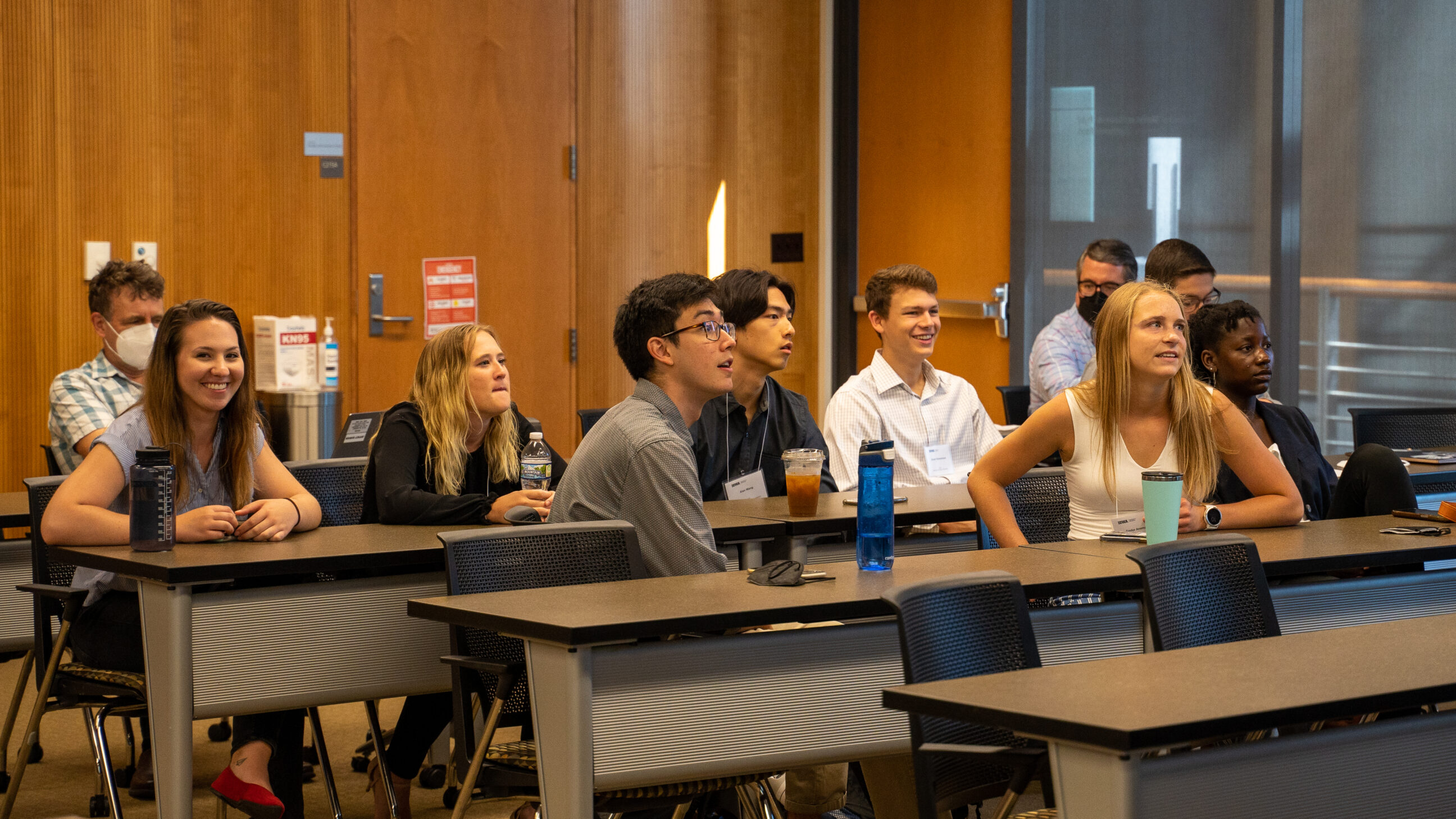 Students laughing during the 2022 Iowa Summer Institute in Biostatistics